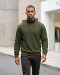 Statement Street - Yonat | Gesteppt Geknöpft Pullover Herren