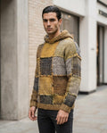 Statement Street - Rizem | Patchwork Gestrickter Hoodie Herren