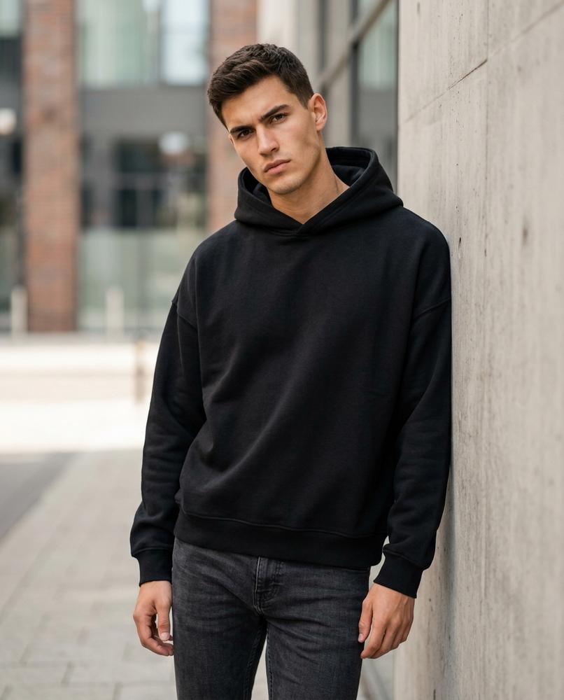 Statement Street - Kanen | Lockerer Unifarbener Hoodie Unisex