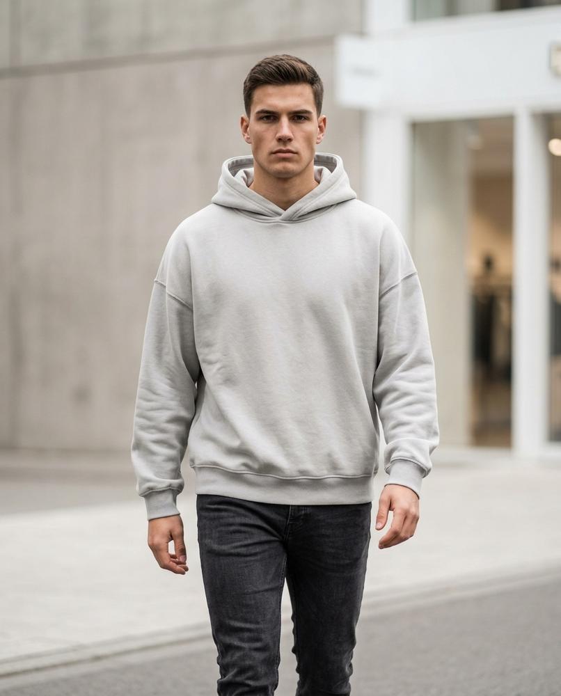 Statement Street - Kanen | Lockerer Unifarbener Hoodie Unisex
