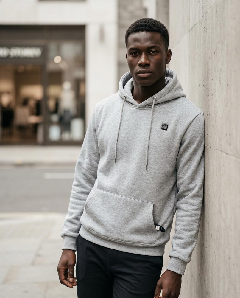 Statement Street - Dezin | Beheizbarer Gefütterter Hoodie Herren