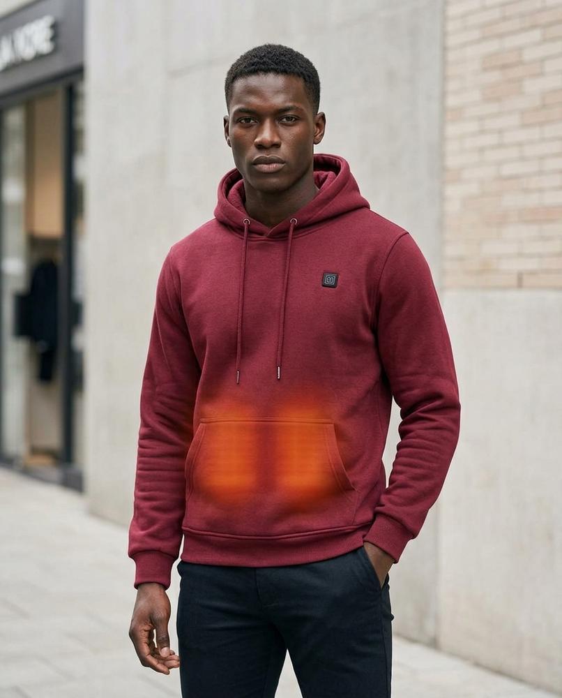 Statement Street - Dezin | Beheizbarer Gefütterter Hoodie Herren
