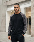 Statement Street - Ravor | Zweifarbig Bestickt Sweatshirt Herren