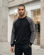 Statement Street - Ravor | Zweifarbig Bestickt Sweatshirt Herren