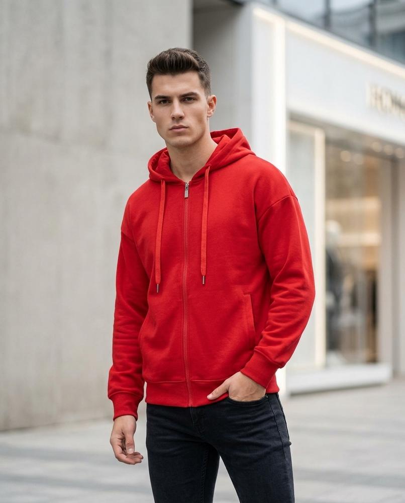 Statement Street - Nazul | Langärmliger Verschließbarer Hoodie Herren