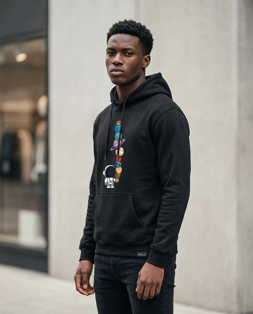 Statement Street - Zoton | Bedruckter Langärmliger Hoodie Herren