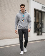 Statement Street - Zoton | Bedruckter Langärmliger Hoodie Herren