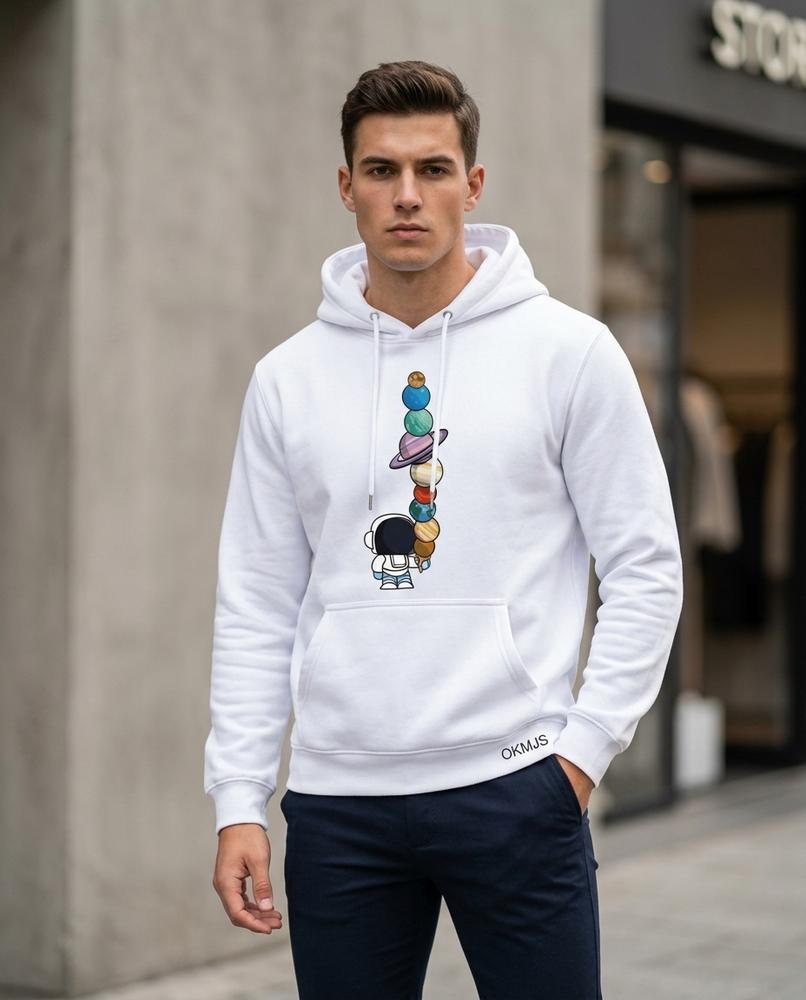 Statement Street - Zoton | Bedruckter Langärmliger Hoodie Herren