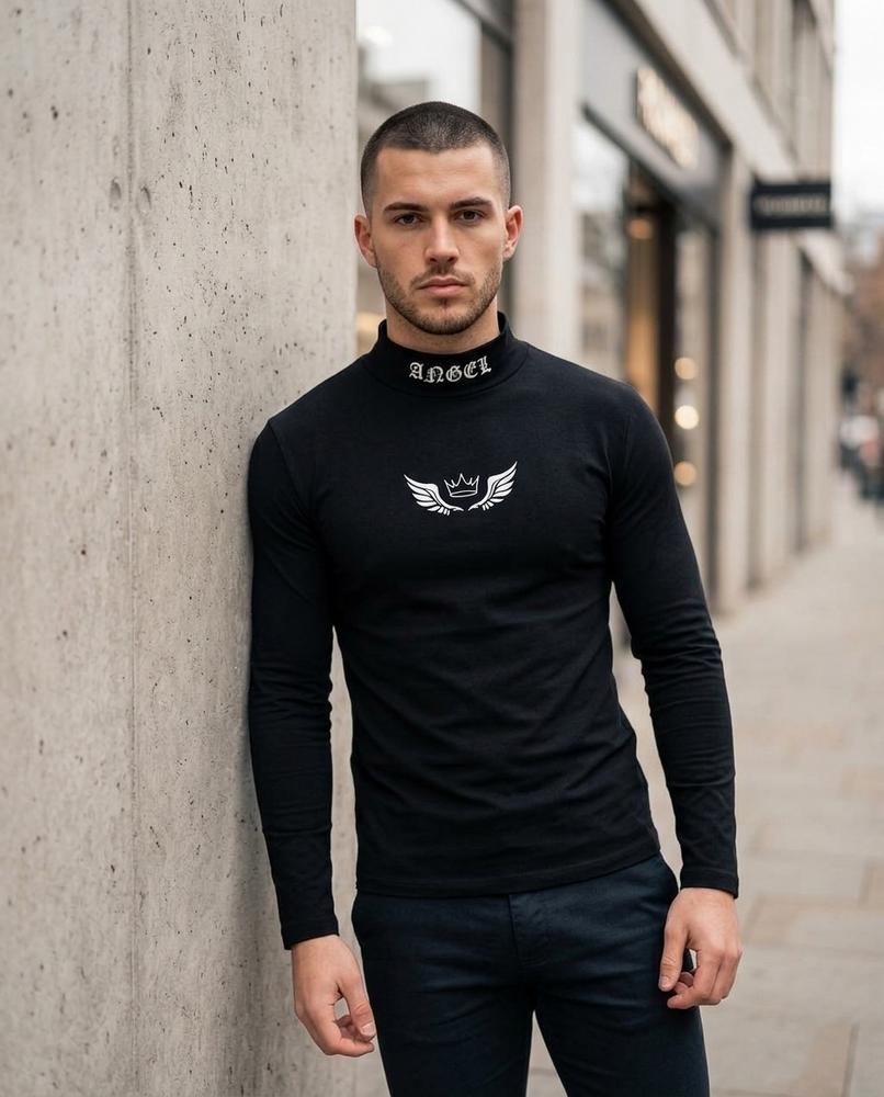 Statement Street - Lehud | Langärmlig Figurbetont Rollkragenpullover Herren