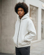 Statement Street - Dudor | Reißverschluss Baumwoll Hoodie Herren