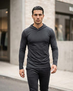 Statement Street - Easim | Langärmliger Figurbetonter Hoodie Herren