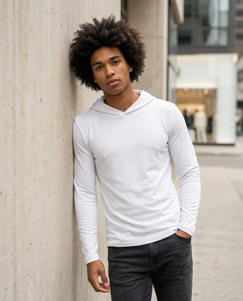 Statement Street - Easim | Langärmliger Figurbetonter Hoodie Herren