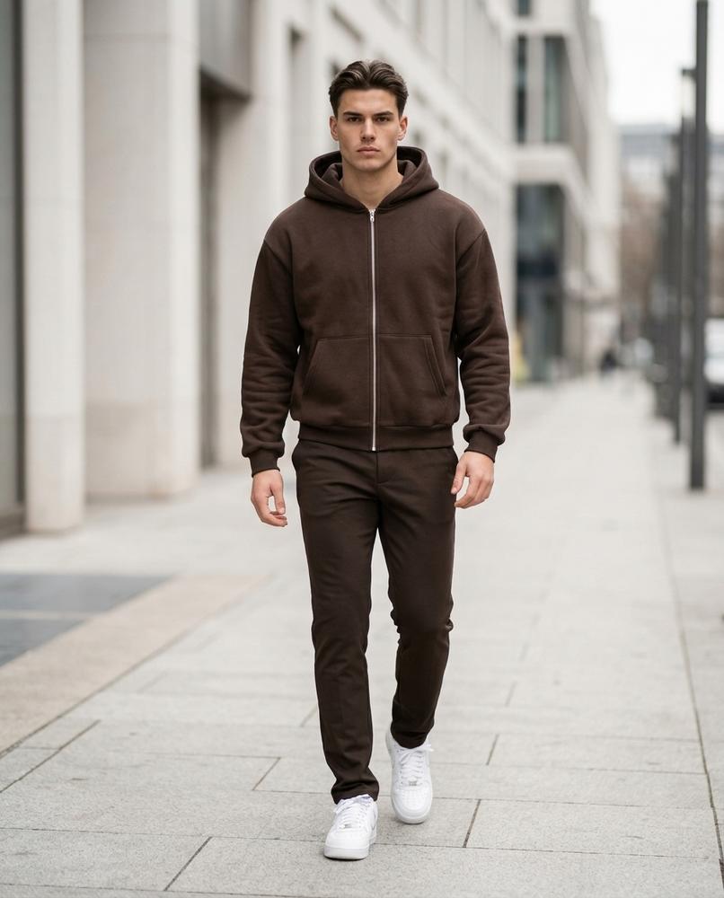 Statement Street - Dikos | Locker Sitzender Baumwoll Hoodie Herren