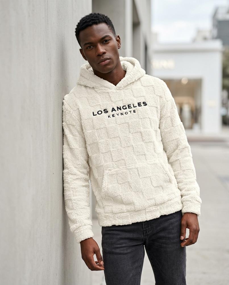Statement Street - Ausek | Strukturiert Flauschig Hoodie Herren