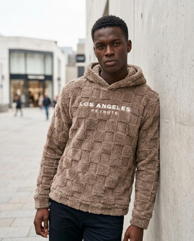 Statement Street - Ausek | Strukturiert Flauschig Hoodie Herren