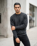 Statement Street - Lerem | Langärmliges Unifarbenes Sweatshirt Herren