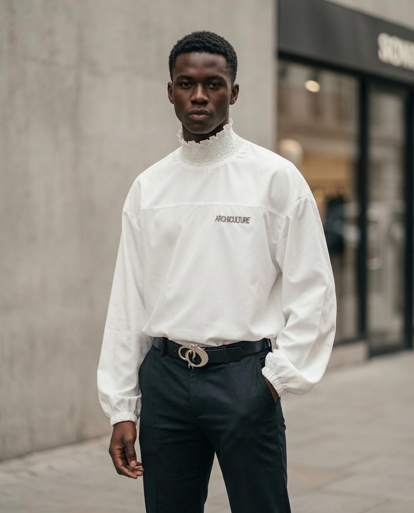 Statement Street - Tedod | Gesmocktes Oversize Shirt Herren