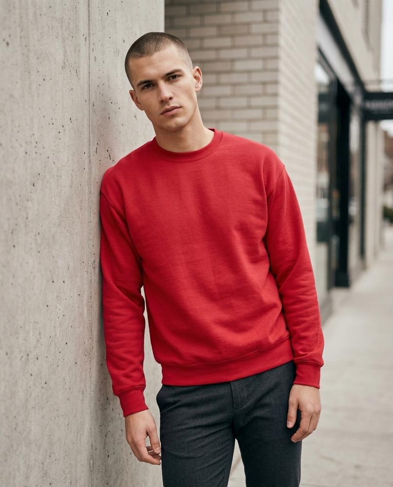 Statement Street - Lerem | Langärmliges Unifarbenes Sweatshirt Herren