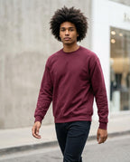 Statement Street - Lerem | Langärmliges Unifarbenes Sweatshirt Herren
