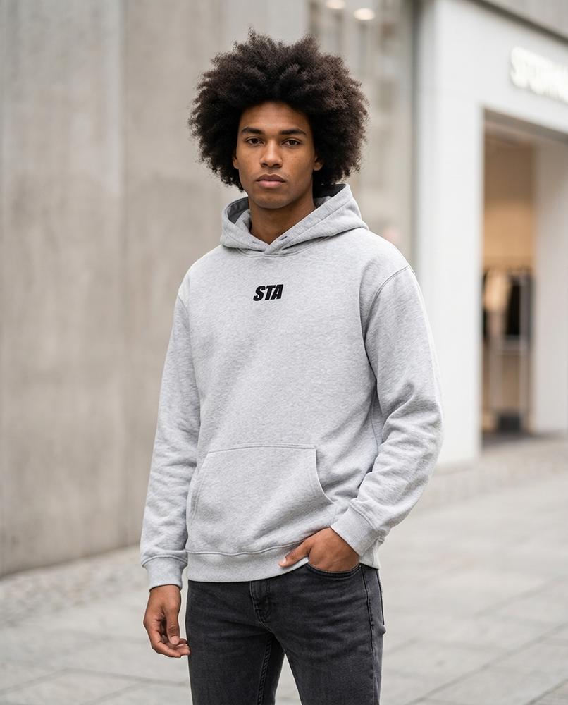 Statement Street - Yovil | Locker Geschnittener Bedruckter Hoodie Unisex