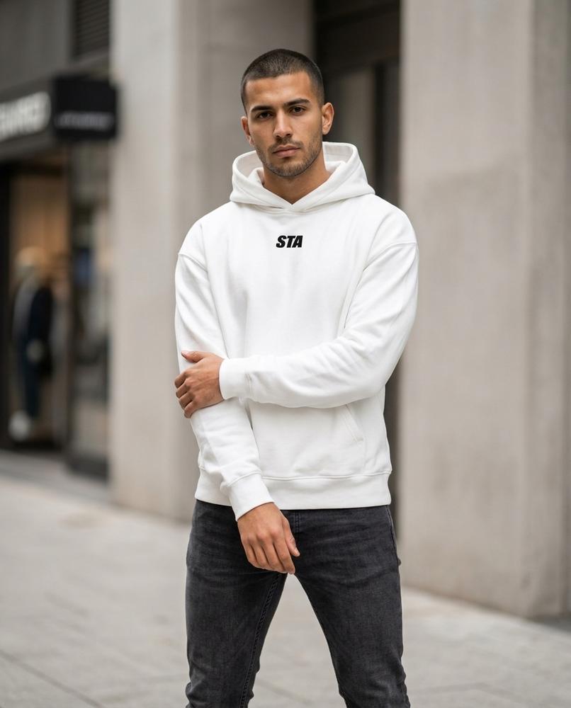 Statement Street - Yovil | Locker Geschnittener Bedruckter Hoodie Unisex