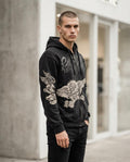 Statement Street - Nitok | Bedruckter Gewaschener Hoodie Herren