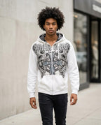Statement Street - Nitok | Bedruckter Gewaschener Hoodie Herren
