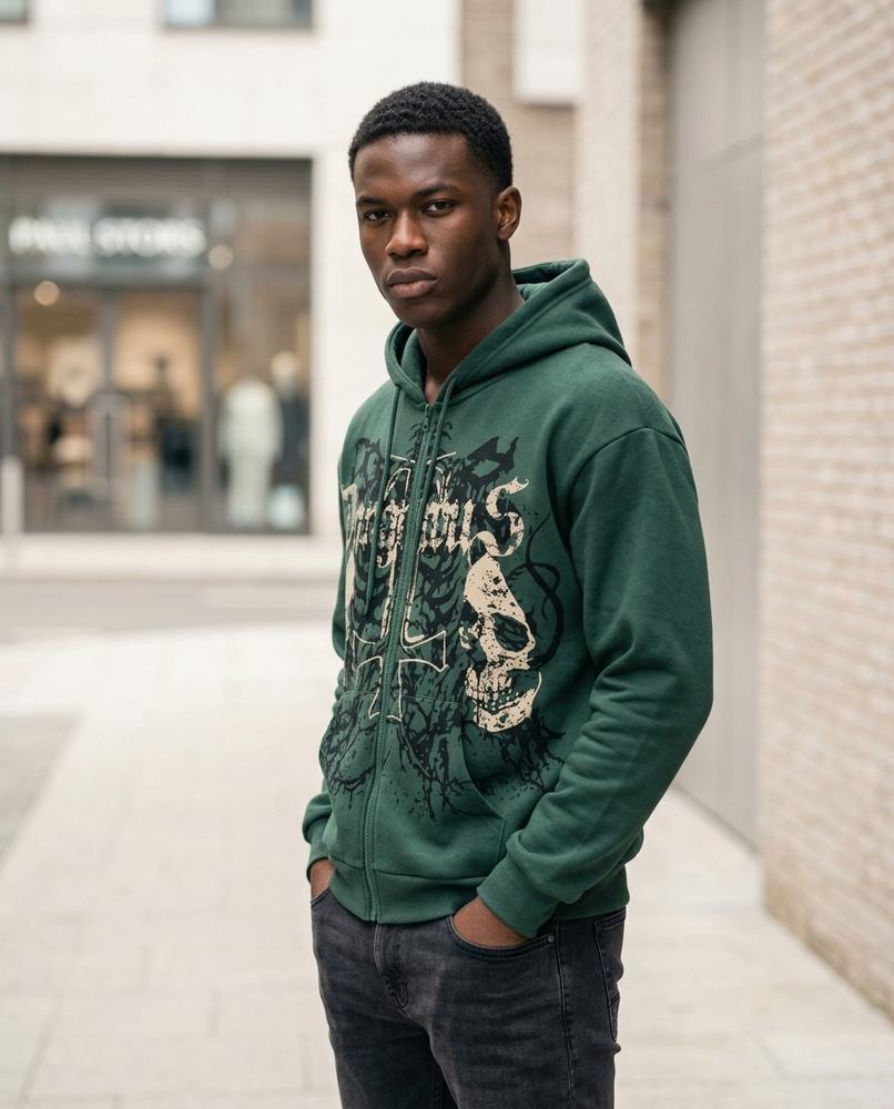 Statement Street - Eopud | Bedruckter Zip Hoodie Herren