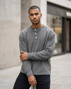 Statement Street - Cevir | Gerippt Langärmlig Shirt Herren