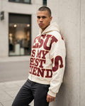Statement Street - Dibul | Applizierter Gesteppter Hoodie Herren