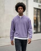 Statement Street - Cevir | Gerippt Langärmlig Shirt Herren