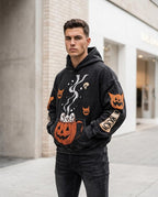 Statement Street - Zezel | Bedruckt Verwaschen Hoodie Herren