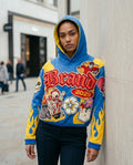 Statement Street - Sobid | Appliziert Kurzgeschnitten Hoodie Unisex