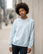 Statement Street - Muvun | Bestickt Strukturiert Sweatshirt Herren