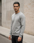 Statement Street - Tabom | Langärmlig Unifarben Sweatshirt Herren