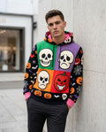 Statement Street - Norav | Mehrfarbig Bedruckt Hoodie Herren
