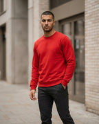 Statement Street - Tabom | Langärmlig Unifarben Sweatshirt Herren