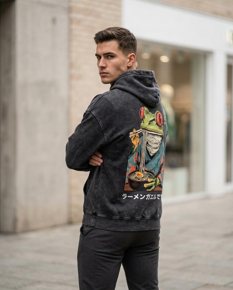 Statement Street - Kadat | Bedruckter Baumwoll Hoodie Unisex