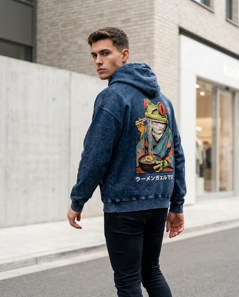 Statement Street - Kadat | Bedruckter Baumwoll Hoodie Unisex