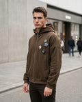 Statement Street - Aiwir | Reißverschluss Weit Geschnitten Hoodie Herren