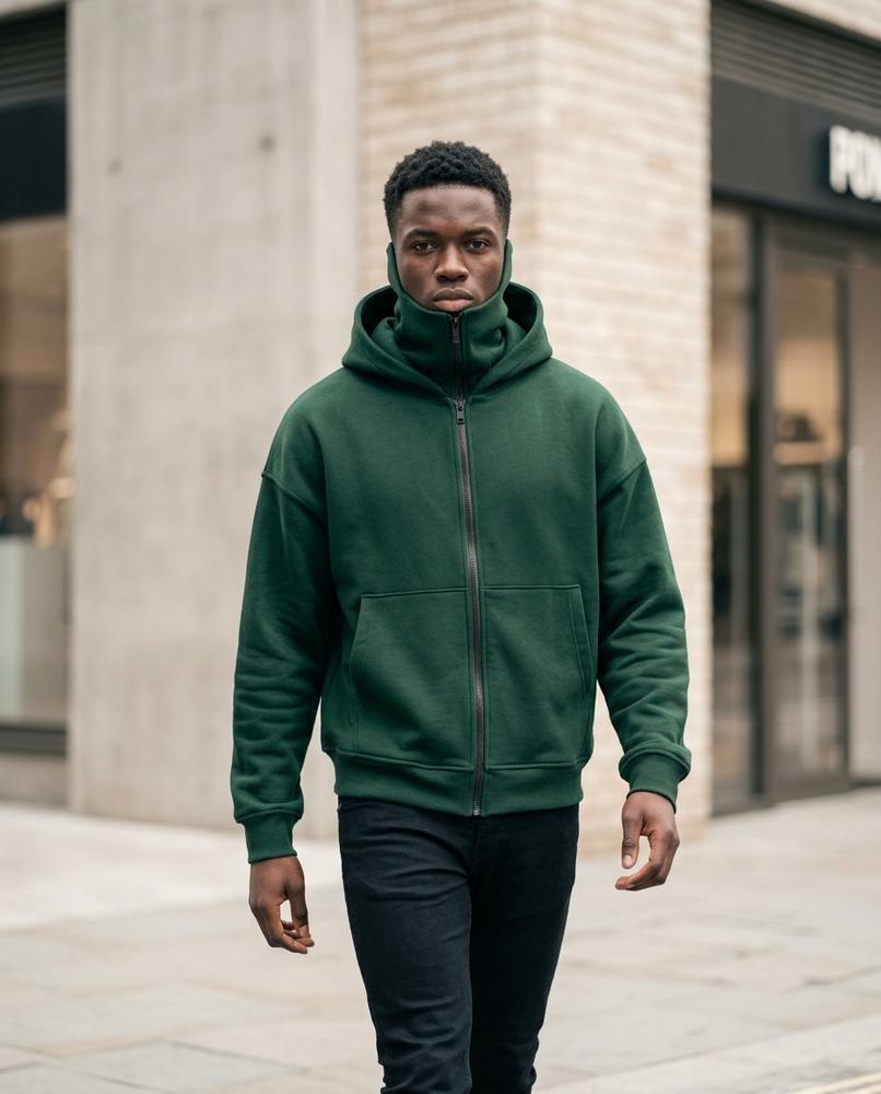 Statement Street - Dokut | Hochschließender Gefütterter Hoodie Unisex