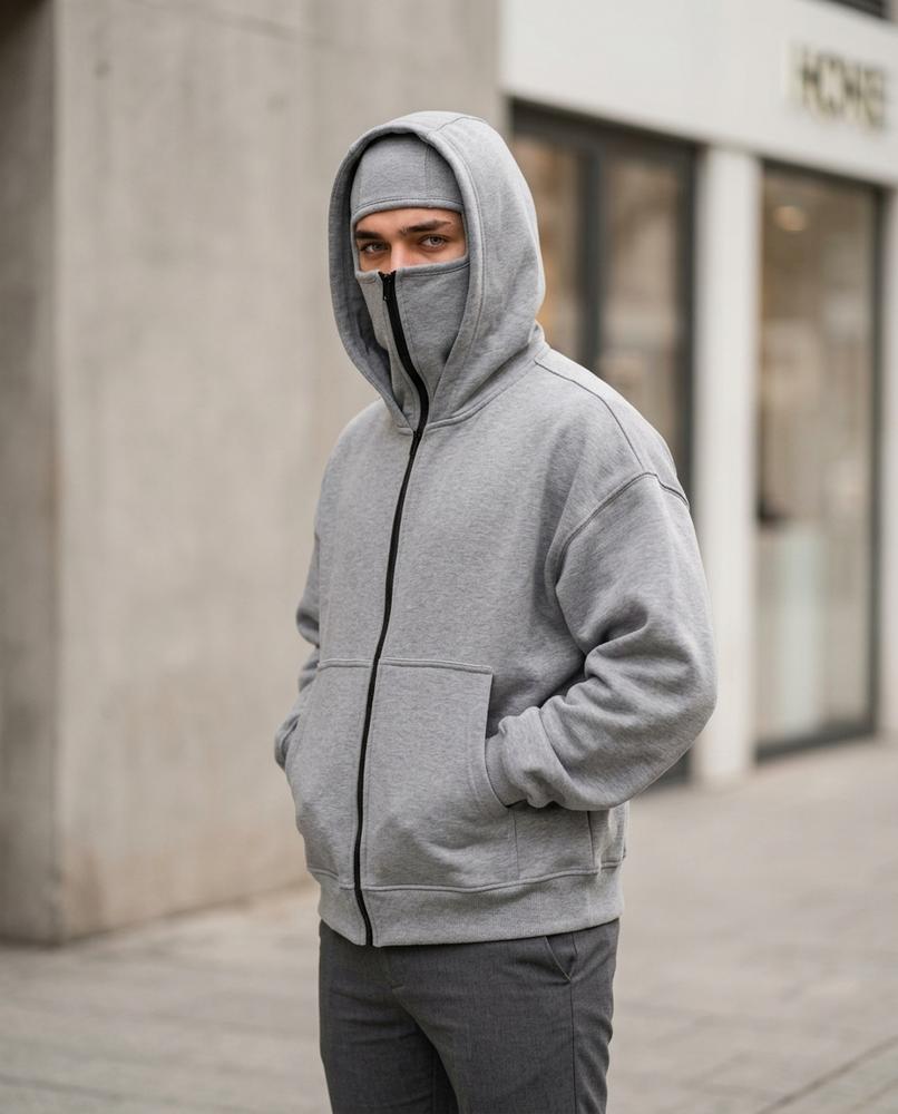 Statement Street - Dokut | Hochschließender Gefütterter Hoodie Unisex