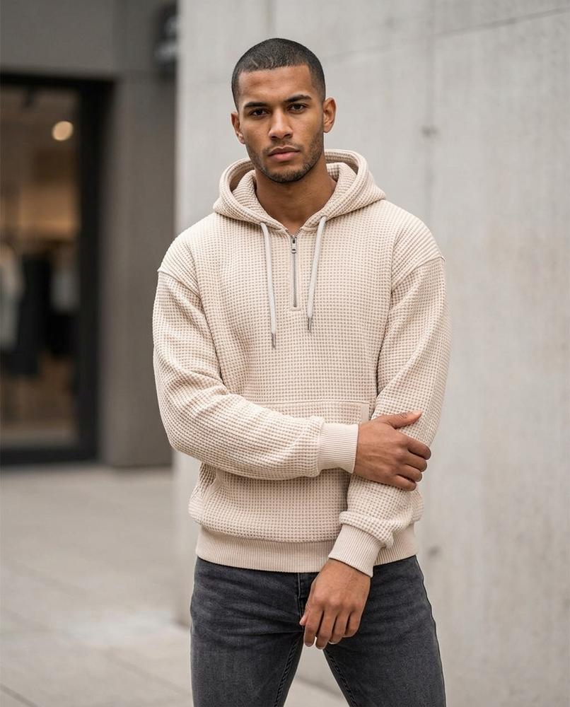 Statement Street - Kevon | Strukturiert Gestrickt Hoodie Herren