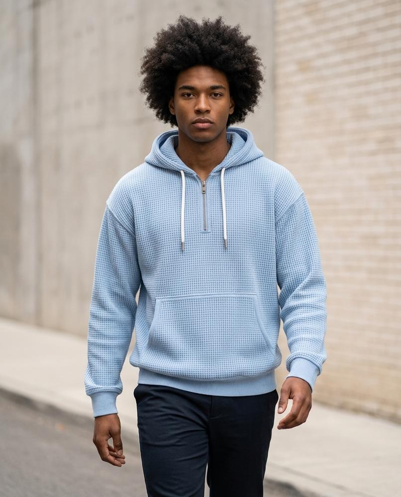 Statement Street - Kevon | Strukturiert Gestrickt Hoodie Herren