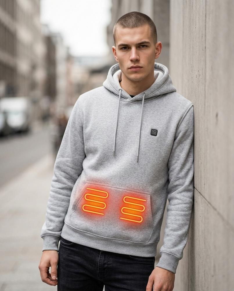Statement Street - Lanel | Beheizbar Langärmlig Hoodie Herren