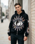 Statement Street - Mesin | Bestickt Reißverschluss Hoodie Herren