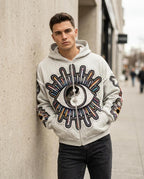 Statement Street - Mesin | Bestickt Reißverschluss Hoodie Herren