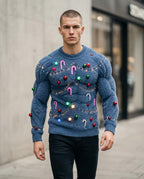 Statement Street - Sisud | Gepolstert Dekoriert Pullover Herren