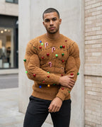 Statement Street - Sisud | Gepolstert Dekoriert Pullover Herren
