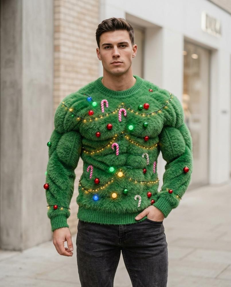 Statement Street - Sisud | Gepolstert Dekoriert Pullover Herren